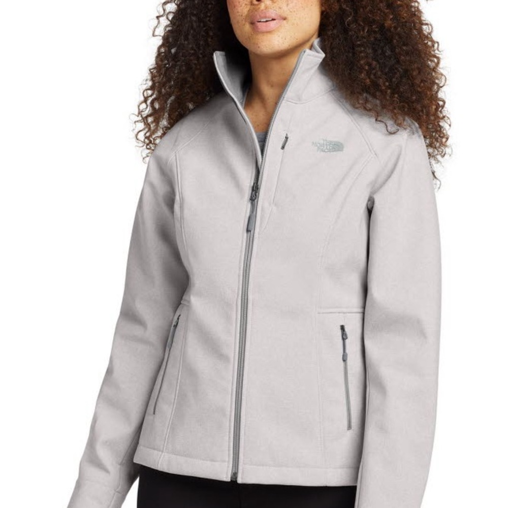The North Face Gray Apex Barrier Soft Shell Fleece Lined Jacket Size Medium